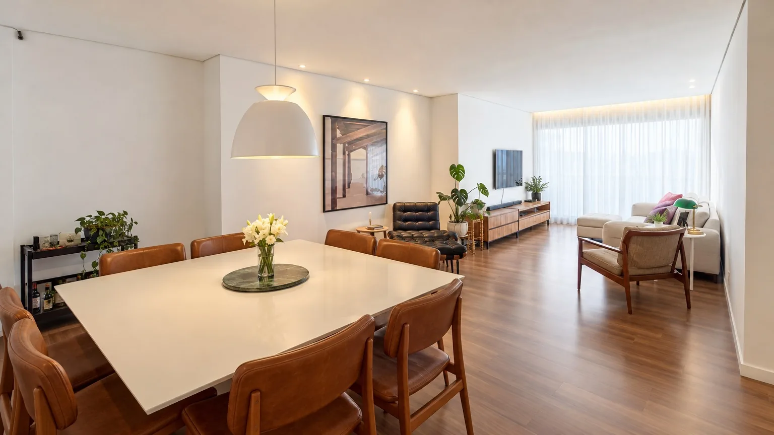Apartamento à venda na SQNW 310 | 3 quartos, 108 m², 2 vagas: Sala — imagem ilustrativa