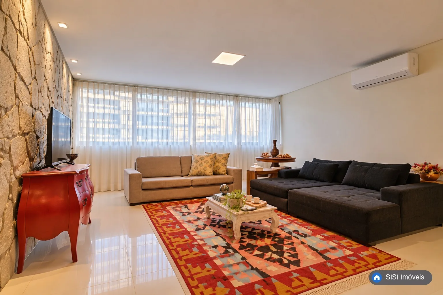 Apartamento à venda na SQNW 103, Noroeste | 2 suítes, 123 m², 2 vagas: Sala — imagem ilustrativa