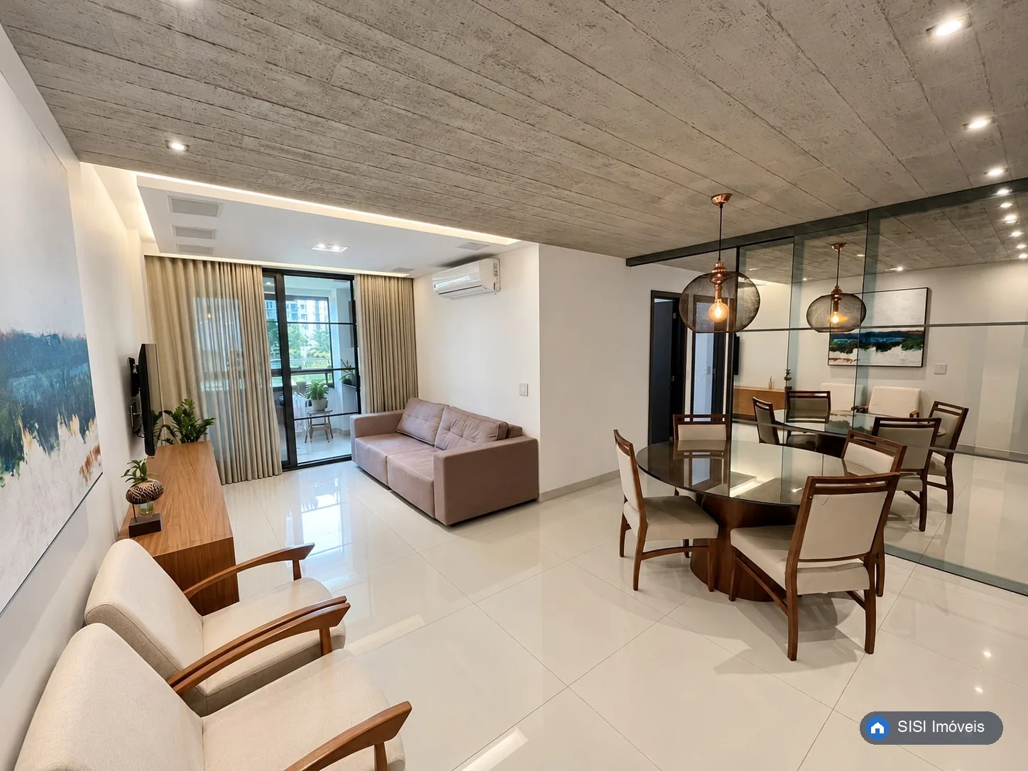Apartamento para alugar SQNW 108 Bl. B, Noroeste | 3 quartos, 126 m²: Sala