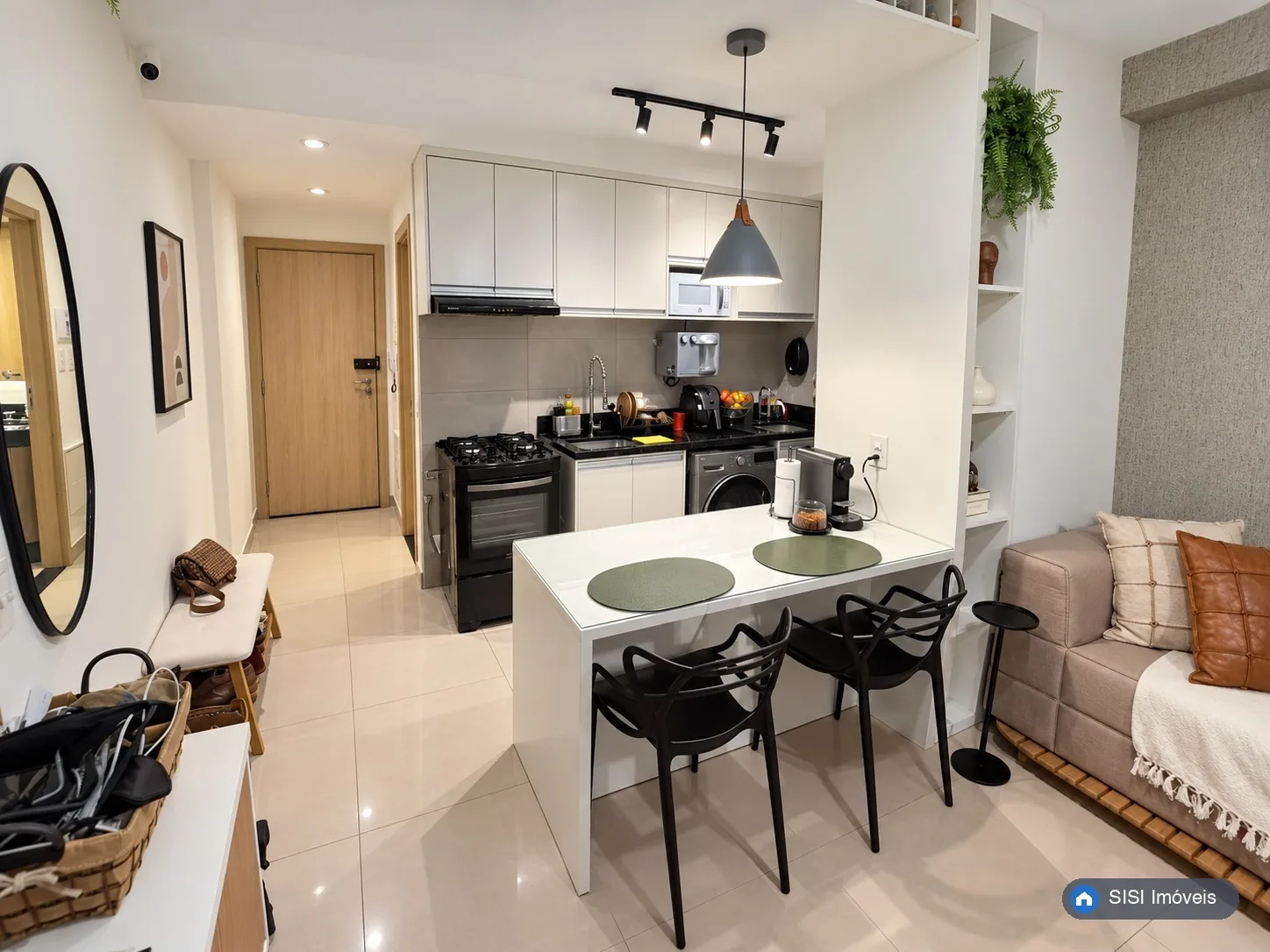 Apartamento para alugar CRNW 510 Bl. A, Noroeste | 1 quarto, 38 m²: Sala